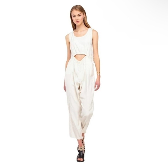 SAMANTHA PLEET Cutout Dreamboat Jumpsuit White XS - Picture 3 of 10